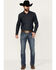 Image #1 - Stetson Men's 1014Rocker Fit Bootcut Jeans, Blue, hi-res
