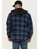 Image #4 - Hawx Men's Hooded Printed Polar Fleece Jacket, Navy, hi-res