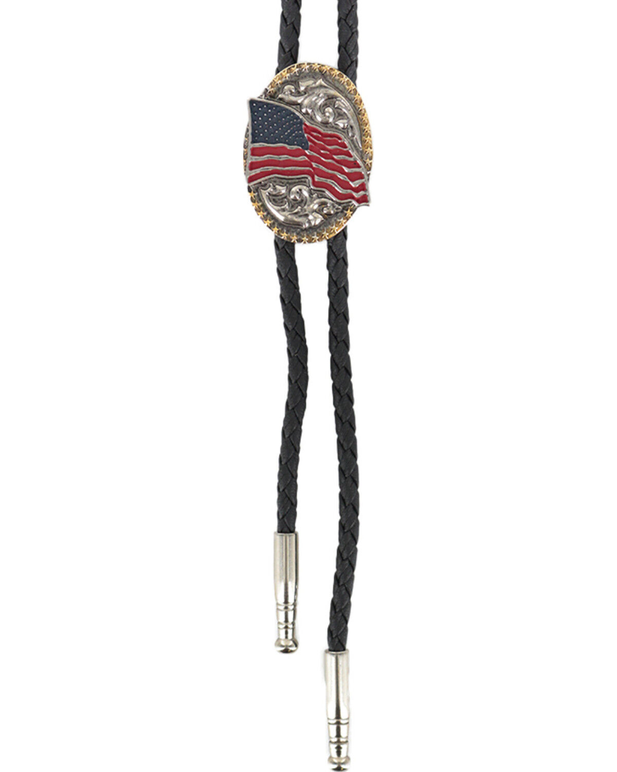 Image #2 - Cody James Men's American Flag Bolo Tie, Multi, hi-res