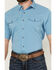 Image #3 - Ariat Men's VentTek Solid Short Sleeve Button-Down Performance Western Shirt , Steel Blue, hi-res