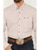 Image #3 - George Strait by Wrangler Men's Plaid Print Button Down Long Sleeve Western Shirt, Brown, hi-res