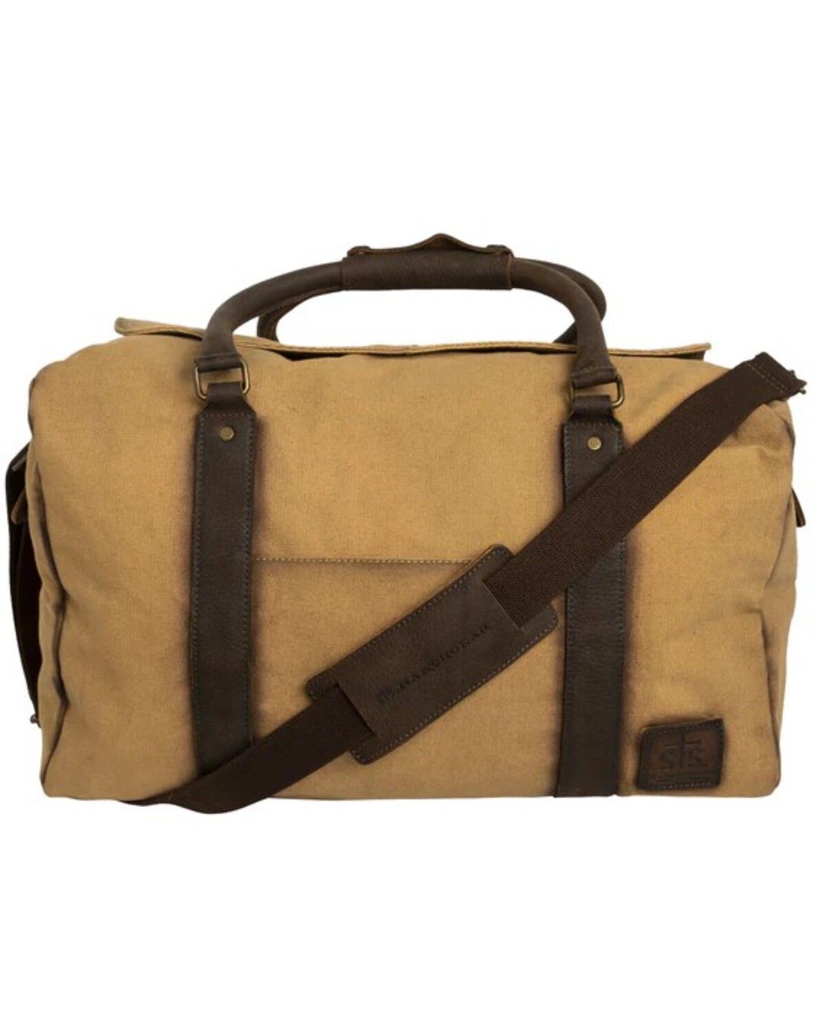 Image #1 - STS Ranchwear by Carroll Buffalo Creek Small Leather Duffle Bag, Tan, hi-res