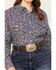 Image #3 - Roper Women's Paisley Print Long Sleeve Button Down Western Shirt - Plus, Wine, hi-res