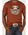 Image #3 - Dale Brisby Men's Rodeo Time Rust Steerhead Skull Graphic T-Shirt , Rust Copper, hi-res
