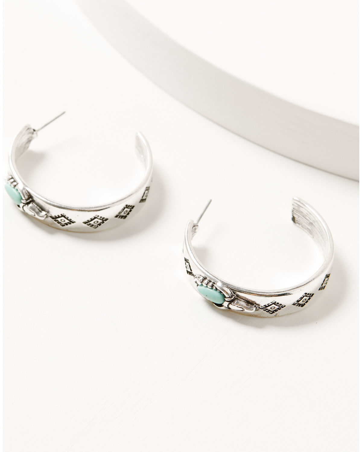 Image #3 - Shyanne Women's Heart Hoop Earring Set - 3 Piece, Silver, hi-res