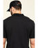 Image #5 - Hawx Men's Black Miller Pique Short Sleeve Work Polo Shirt - Tall , Black, hi-res