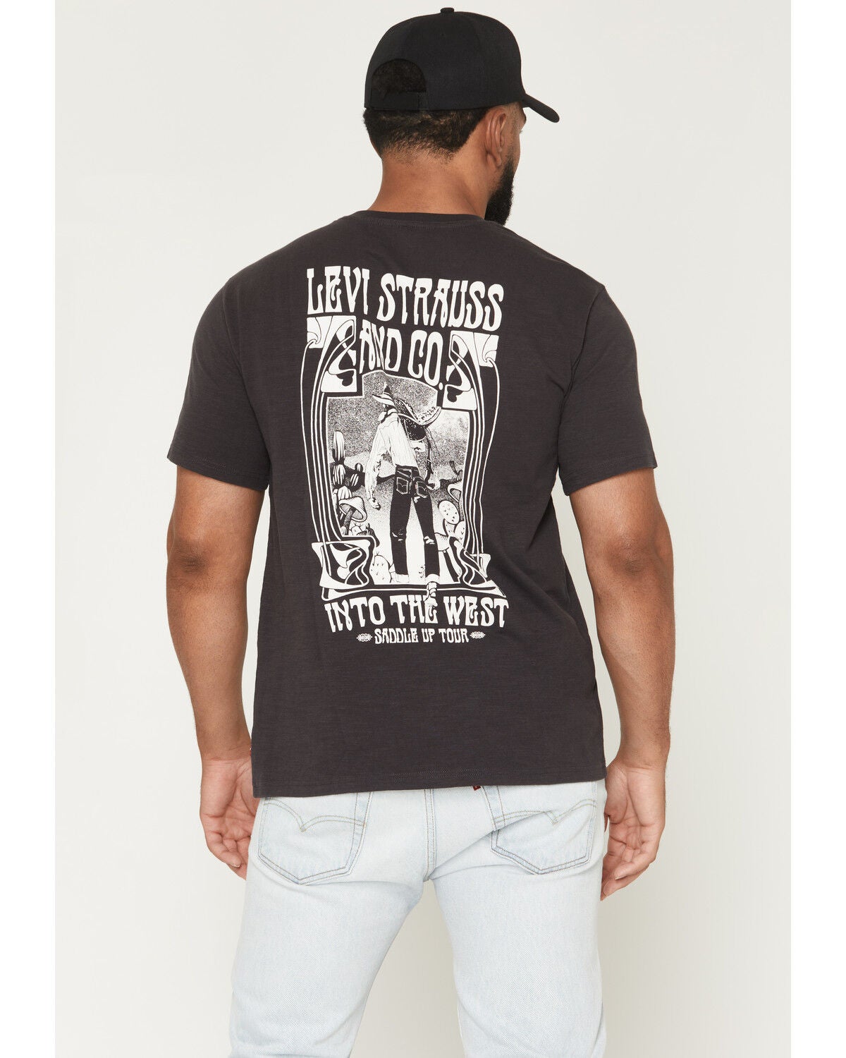 Levi's Men's Into The West Short Sleeve Graphic T-Shirt, Black, hi-res