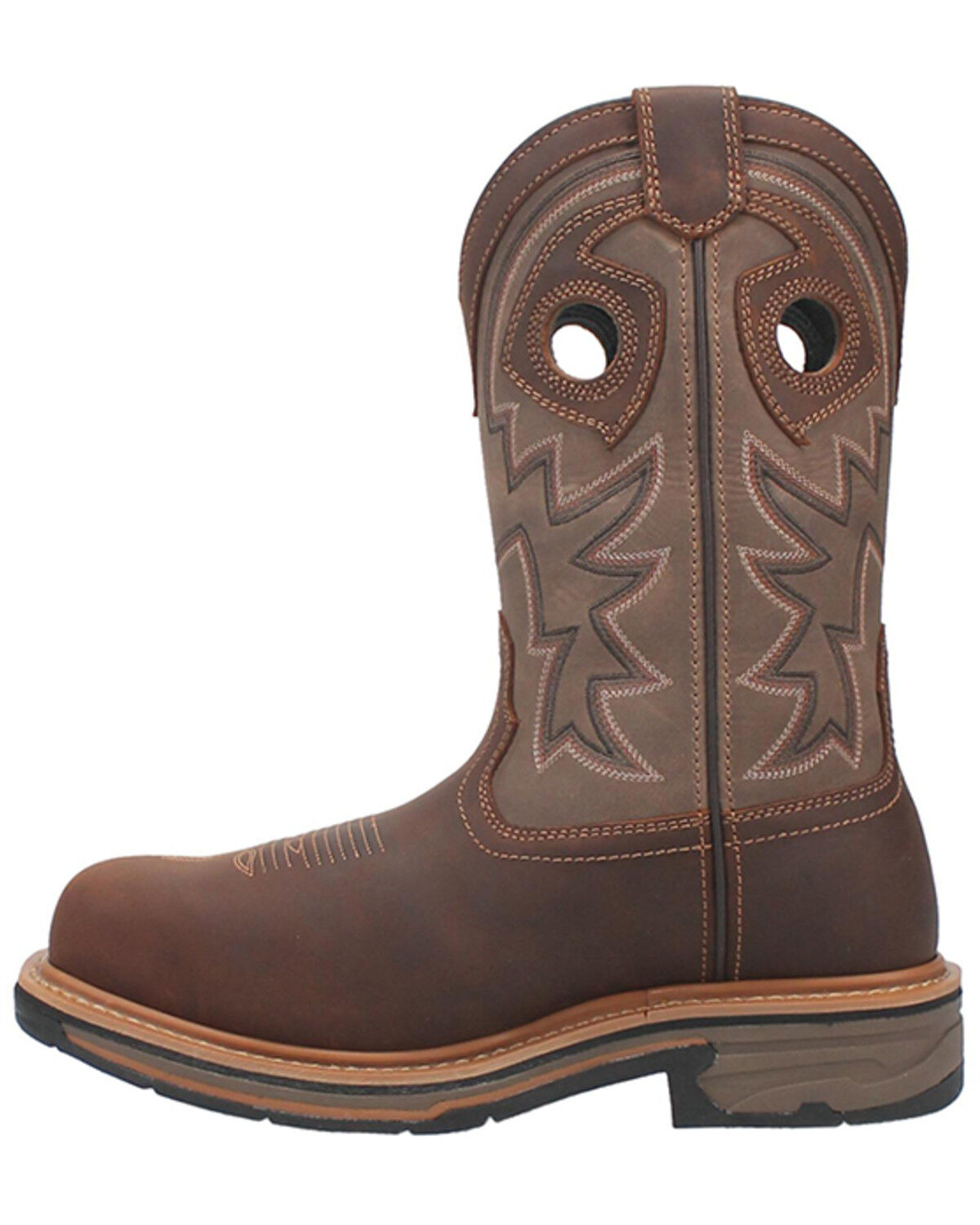 Image #3 - Dan Post Men's Kirk 11" Pull-On Waterproof Work Boots - Broad Square Toe, Tan, hi-res