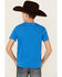 Image #4 - Rock & Roll Denim Boys' Buck Horse Short Sleeve Graphic T-Shirt , Blue, hi-res