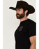 Image #3 - Howitzer Men's Patriot Eagle Short Sleeve Graphic T-Shirt, Black, hi-res