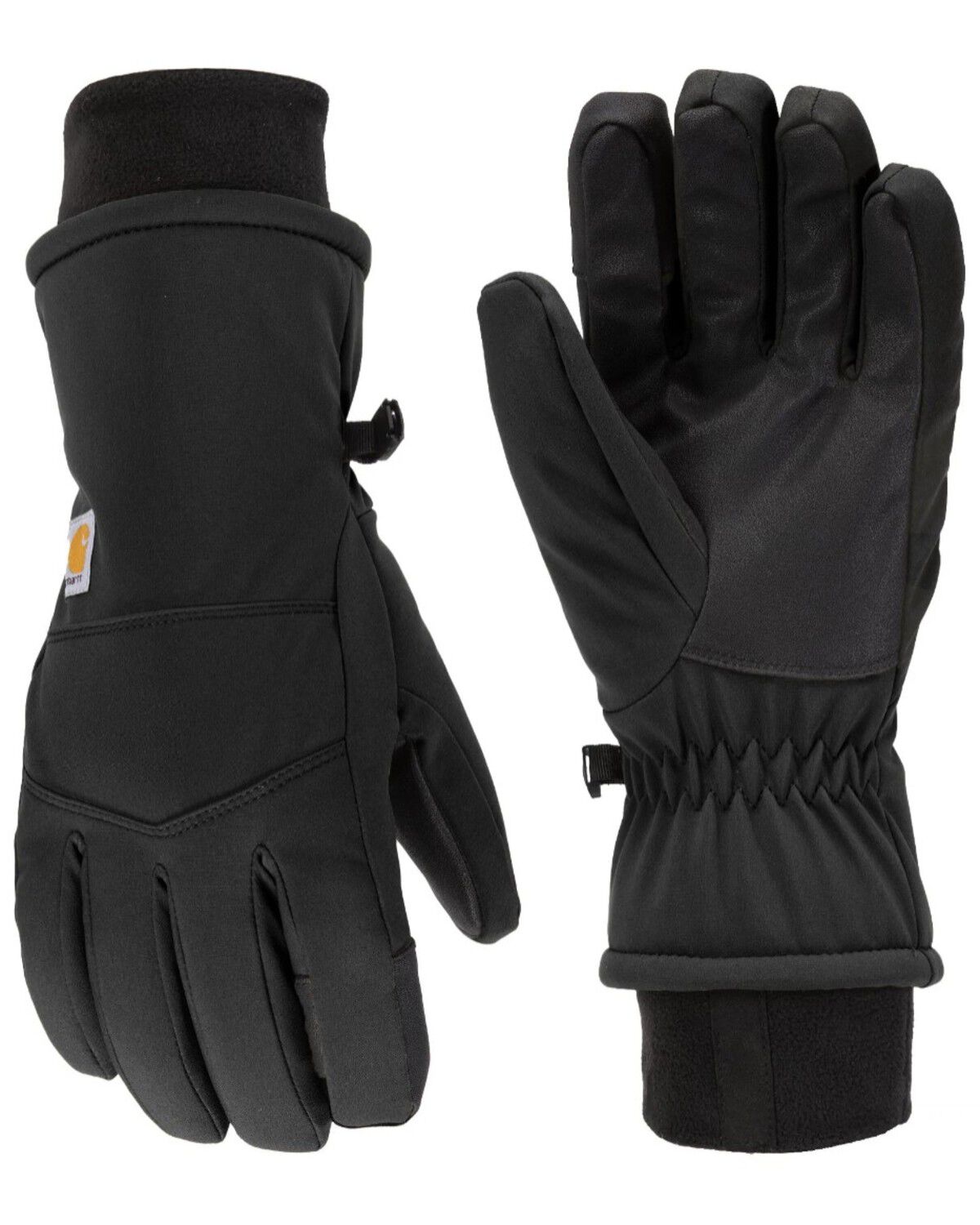 Image #1 - Carhartt Women's Storm Defender&trade; Insulated Softshell Gloves, Black, hi-res