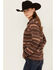 Image #2 - Cinch Women's Serape Striped Print Fleece Pullover, Multi, hi-res