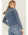 Velvet Heart Women's Russ Frayed Denim Side Zip Jacket, Blue, hi-res