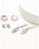Image #1 - Lainey Wilson Women's Country Cool  Feather Earring Set - 3 Piece, Silver, hi-res