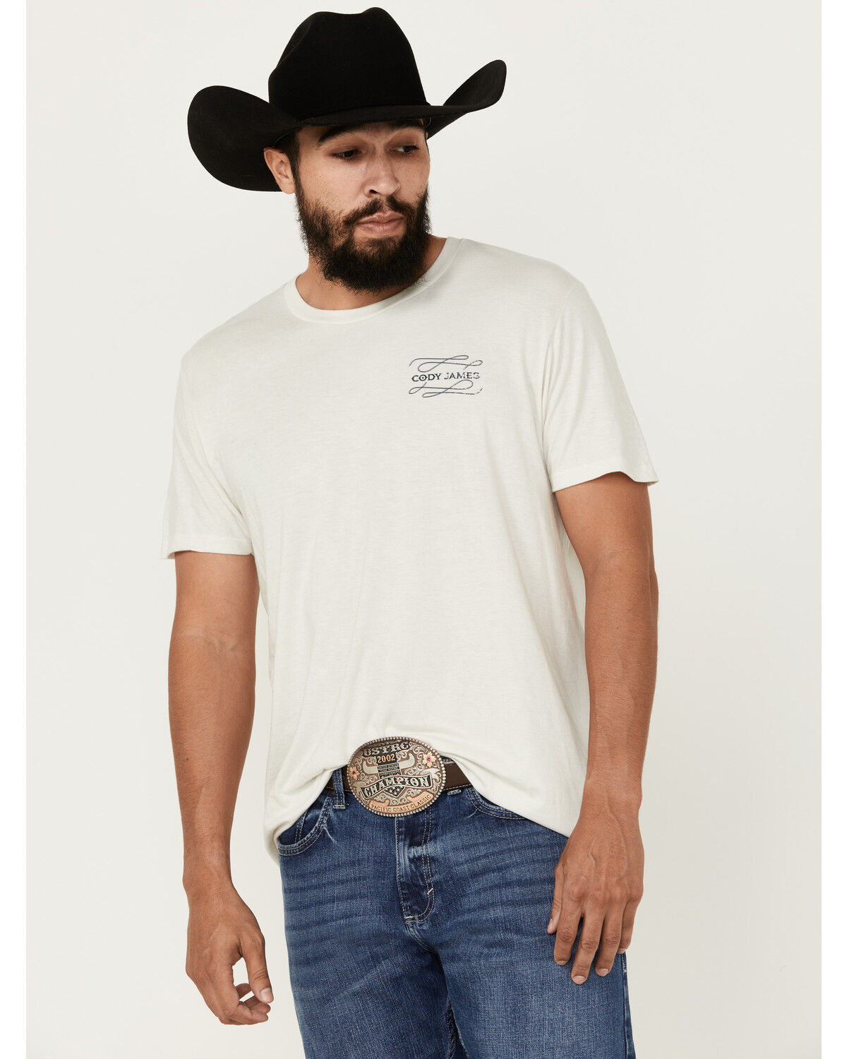 Image #1 - Cody James Men's Infringe Logo Short Sleeve Graphic T-Shirt, Natural, hi-res