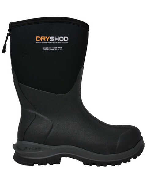 Dryshod Men's Legend MXT Rubber Boots - Round Toe, Black, hi-res