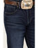 Image #2 - Wrangler 20X Men's Dawn Dark Wash Stretch Slim Straight Jeans, Dark Wash, hi-res
