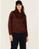 Image #1 - Lucky Brand Workwear Women's Fleece Hoodie, Chocolate, hi-res