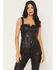 Image #1 - Idyllwind Women's Roycroft Faux Leather Fringe Bustier, Black, hi-res