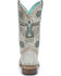 Image #4 - Corral Girls' Embroidered Western Boots - Square Toe, White, hi-res