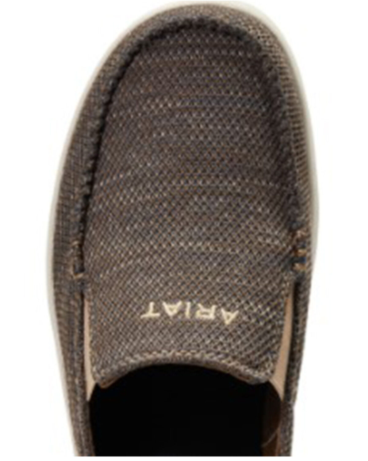 Image #4 - Ariat Men's Heather Brown Hilo 360 Canvas Slip-On Casual Shoe - Moc Toe, Brown, hi-res