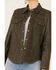 Velvet Heart Women's Olive Faux Leather Shirt Jacket , Olive, hi-res