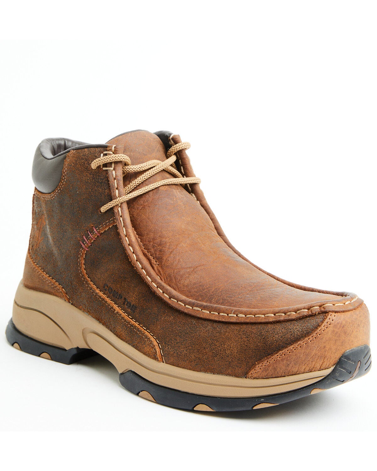 Image #1 - Cody James Men's Driver Moc Shoes - Composite Toe, Brown, hi-res