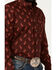 Image #3 - Panhandle Men's Select Paisley Pinstripe Long Sleeve Button-Down Western Shirt, Dark Red, hi-res