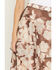 Image #2 - Shyanne Women's Floral Tiered Midi Skirt, Brown, hi-res