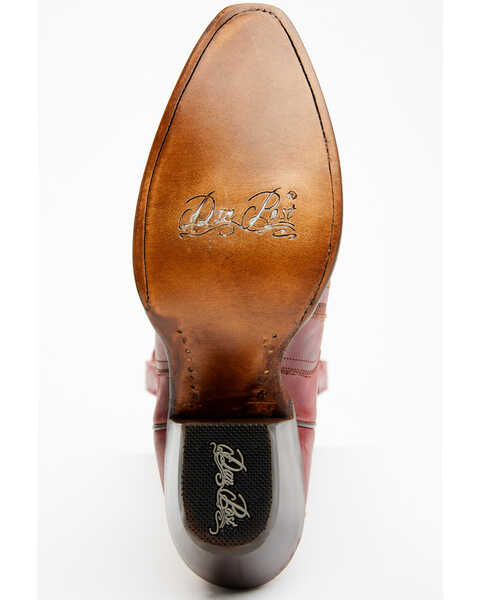 Image #7 - Dan Post Women's 16" Triad Silvie Tall Western Boots - Snip Toe , Wine, hi-res