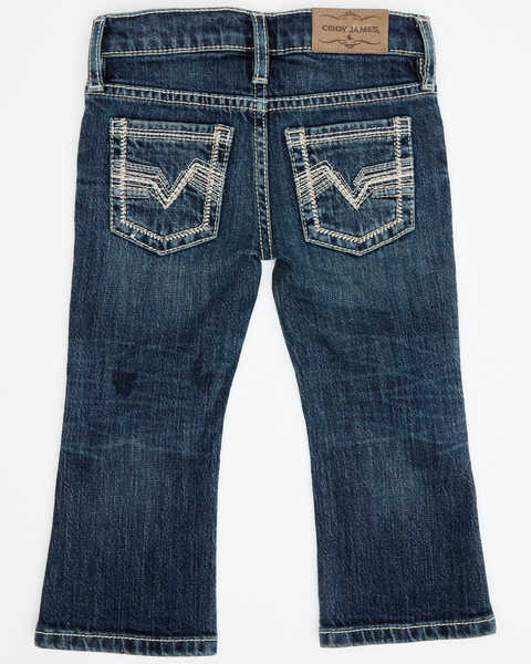 Image #3 - Cody James Toddler Boys' Moonlight Dark Wash Slim Stretch Bootcut Jeans , Dark Wash, hi-res