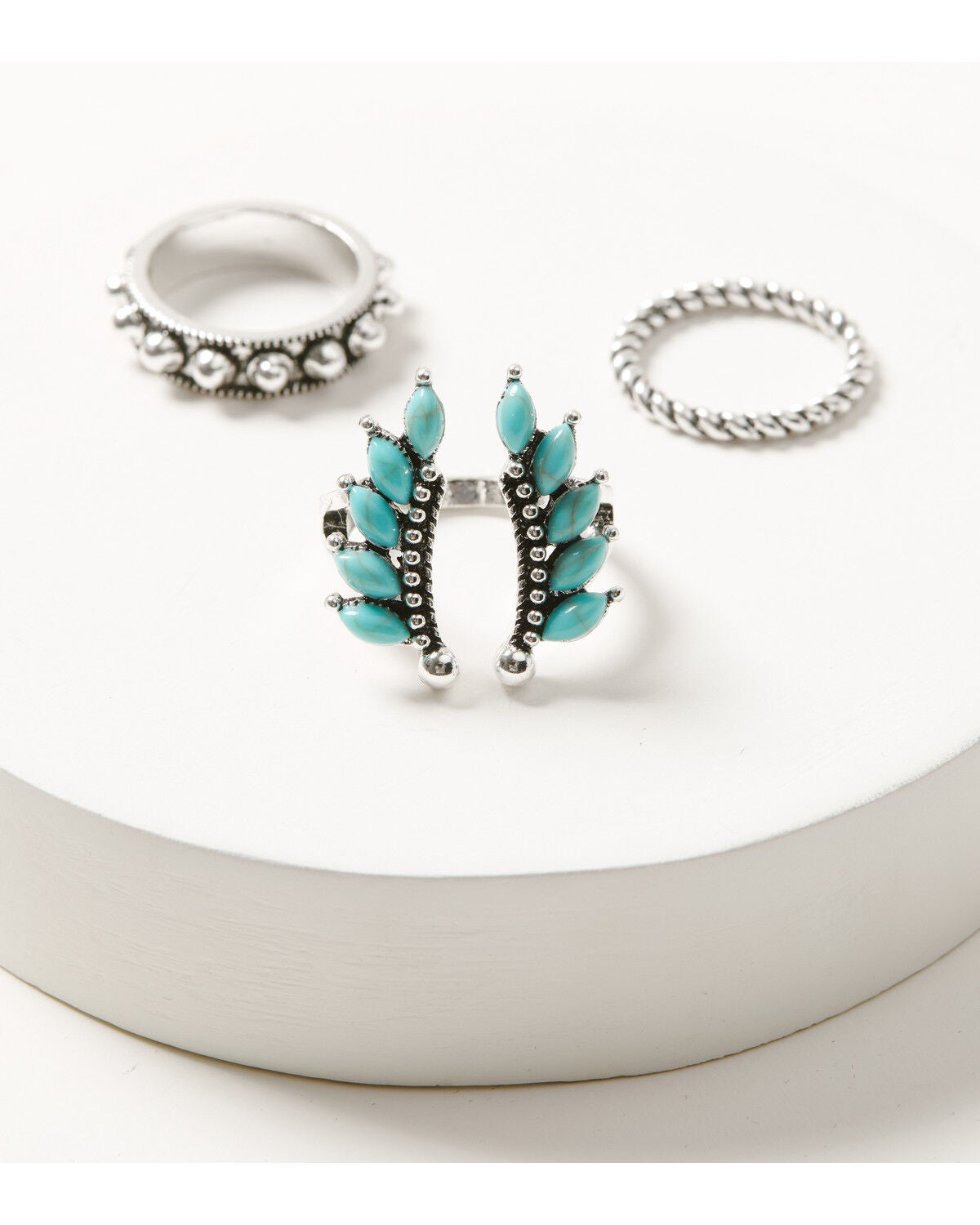Shyanne Women's Ring Set - 3 Piece, Silver, hi-res