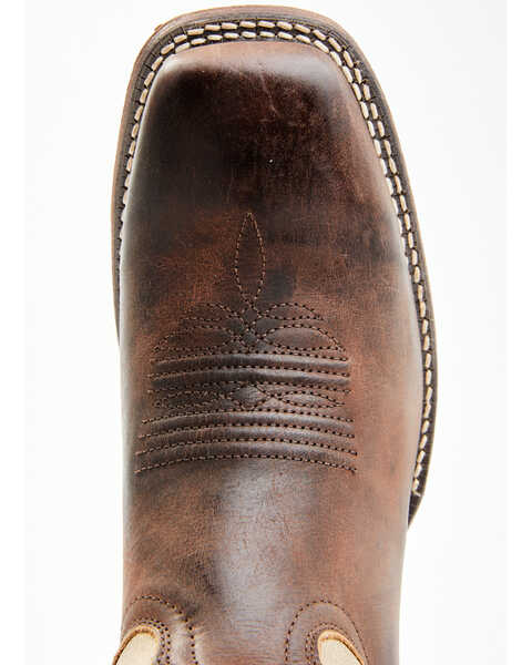 Image #6 - Nocona Men's Henry Western Boots - Broad Square Toe, Brown, hi-res