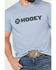 Hooey Men's Lock-Up Logo Short Sleeve Graphic T-Shirt, Blue, hi-res