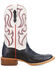 Image #2 - Dan Post Women's Penny Exotic Python Western Boots - Broad Square Toe, Blue, hi-res