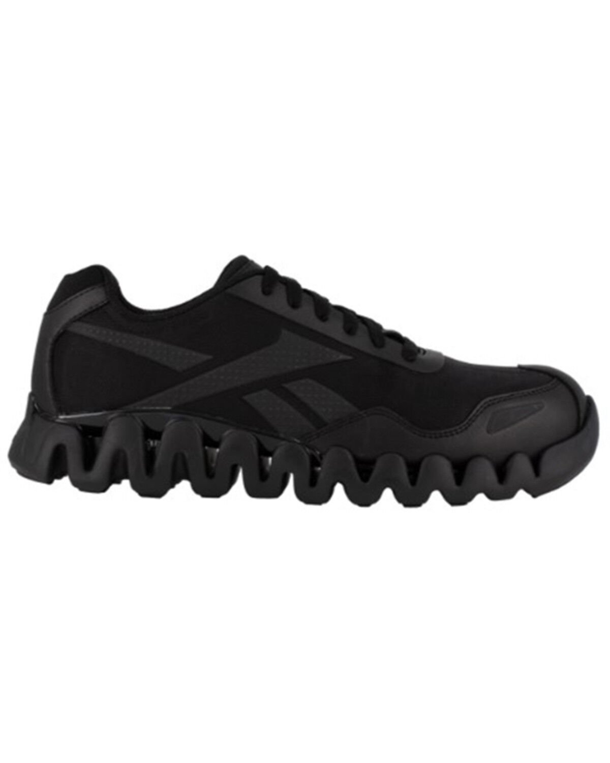 Image #2 - Reebok Women's Zig Pulse Athletic Work Sneakers - Composite Toe, Black, hi-res