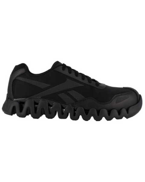 Image #2 - Reebok Women's Zig Pulse Athletic Work Sneakers - Composite Toe , Black, hi-res