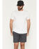 Image #1 - Rock & Roll Denim Men's 8" Southwestern Print Stretch Chino Shorts, Charcoal, hi-res
