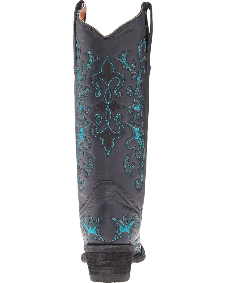 Circle G Women S Black Fleur De Lis Boots Snip Toe Sheplers