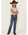 Image #1 - Wrangler Girls' Bootcut Stretch Denim Jeans, Blue, hi-res