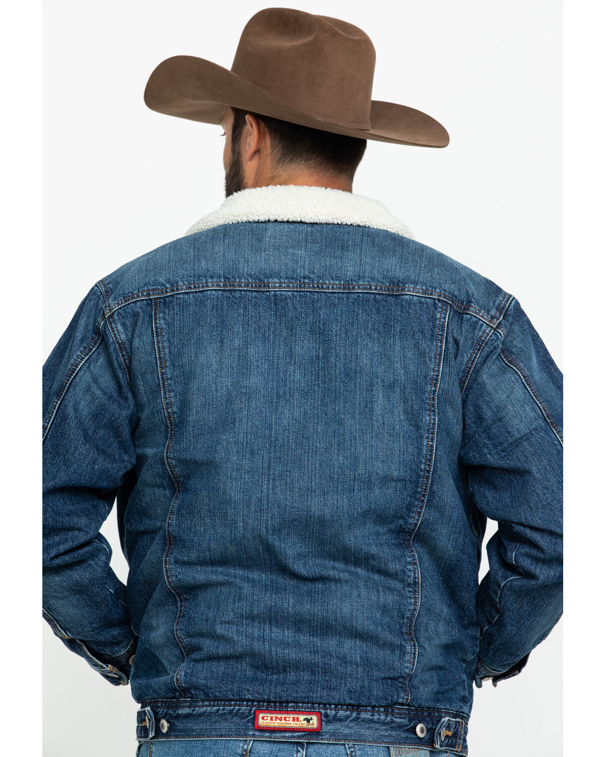 cinch sherpa lined denim jacket