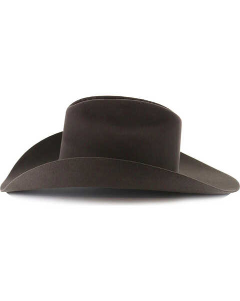 George Strait by Resistol Men's Logan 6X Black Fur Felt Cowboy Hat, Charcoal, hi-res