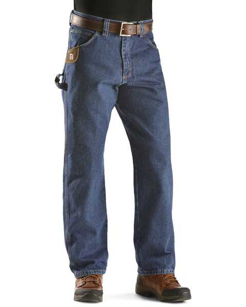 Wrangler Men's Riggs Workwear Relaxed Carpenter Jeans, Antique Indigo, hi-res