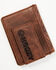 Image #3 - Hooey Men's Brown Southwestern Embossed Bi-Fold Money Clip Wallet, Brown, hi-res