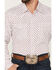 Image #3 - Wrangler 20x Men's Geo Medallion Print Long Sleeve Pearl Snap Western Shirt, Red, hi-res
