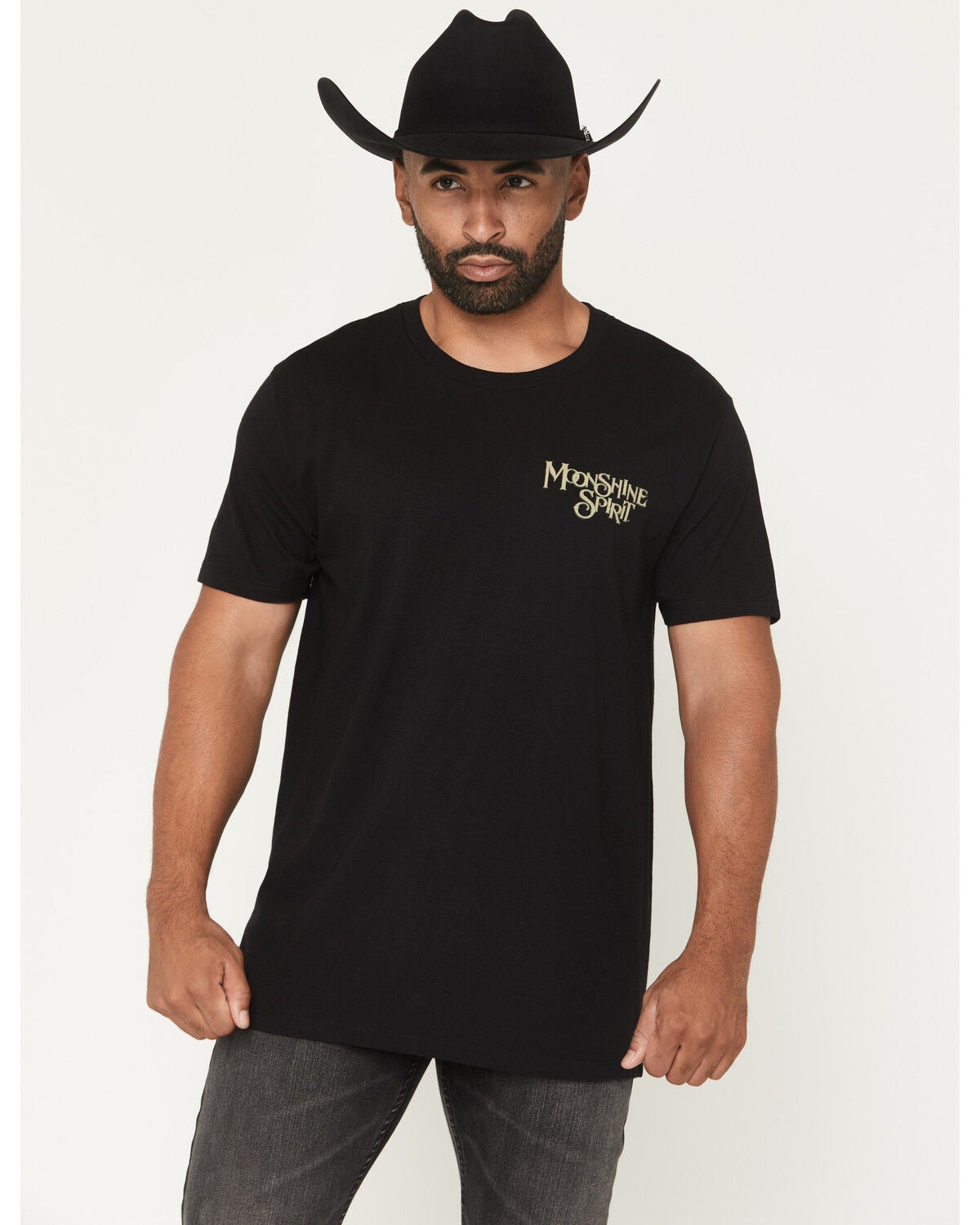 Image #2 - Moonshine Spirit&reg; Men's Golden Luster Short Sleeve Graphic T-Shirt, Black, hi-res