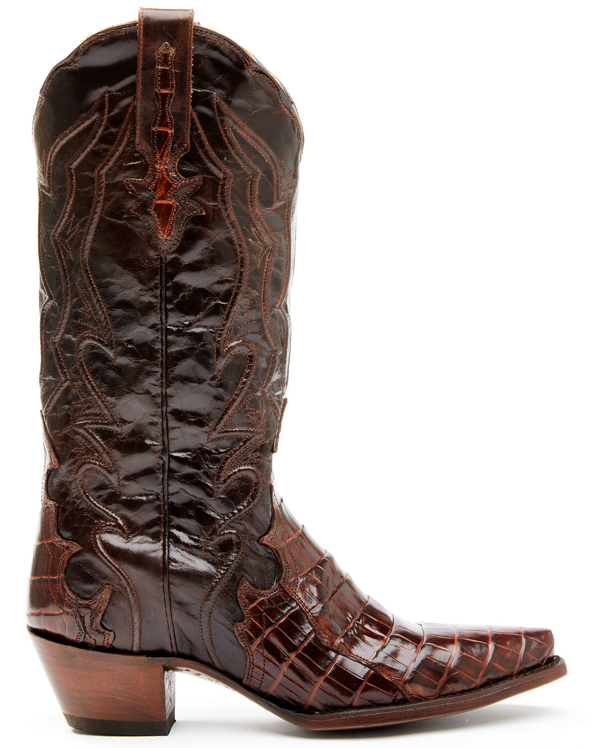 Image #2 - Dan Post Women's Exotic Crocodile Leather Western Boots - Snip Toe, , hi-res