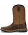 Image #3 - Justin Men's Boot Barn Exclusive Carbide Western Work Boots - Soft Toe, Brown, hi-res