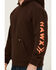 Image #3 - Hawx Men's Halstead Logo Sleeve Hooded Sweatshirt, Brown, hi-res