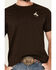 Image #3 - Riot Society Men's Embroidered Bucking Bronco Short Sleeve T-Shirt, Brown, hi-res